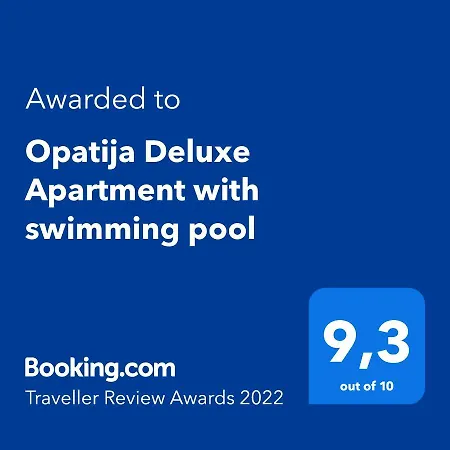 Deluxe With Swimming Pool Apartment Opatija